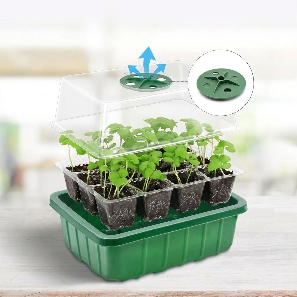 Humidity Dome Kit - Bandejas de Germinação Transparentes com Cúpulas